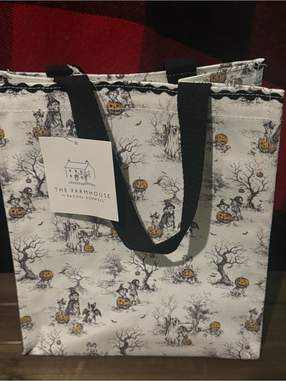 The Farmhouse by Rachel Ashwell Dogs in Halloween Costumes Canvas Treat Tote Bag